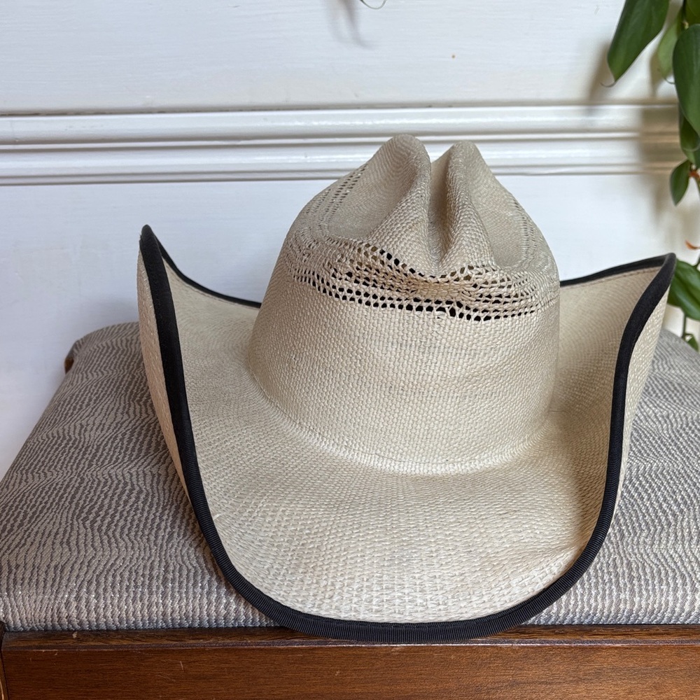 Rodeo Rough Cream Cowboy Hat with Black Trim by Bailey